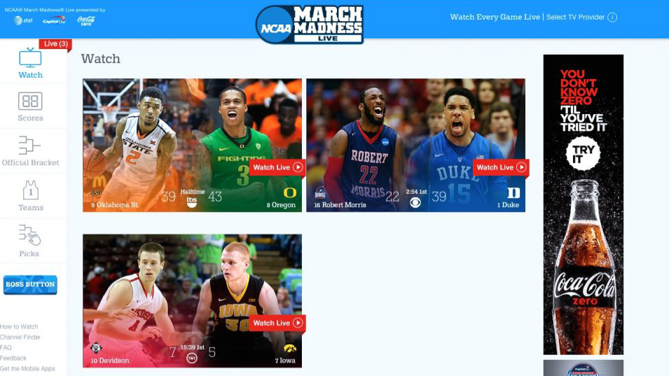 March madness live streaming